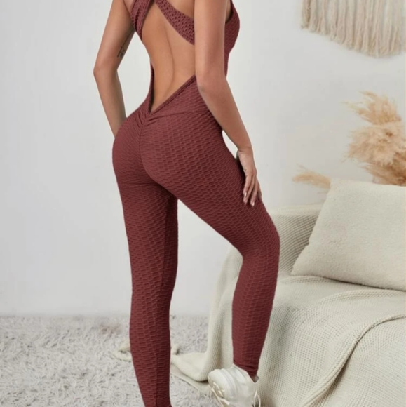 Jumpsuit from shein. Pink Blush. Size L/XL - Picture 2 of 7